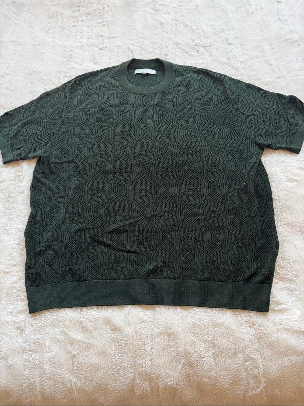 Men's Kith Short-Sleeve Knit Sweater in Dark Green